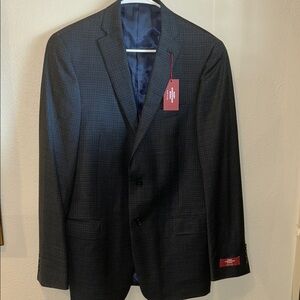 NWT Hart Schaffner Marx Charcoal Checked Sport Coat